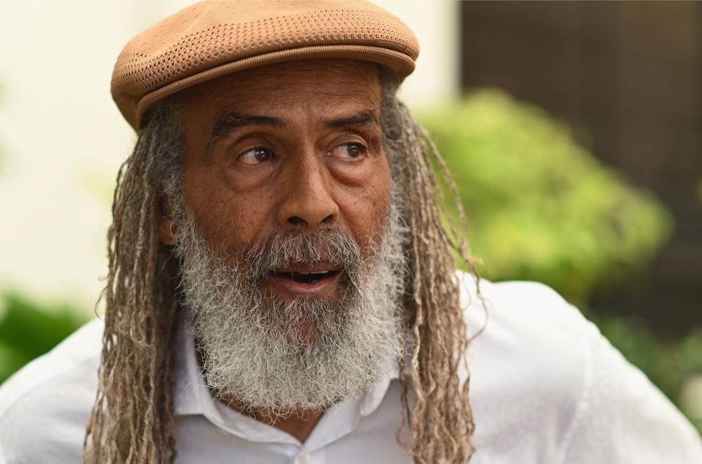 Allan ‘Skill’ Cole, Jamaican former footballer and tour manager of Bob Marley and The Wailers, speaks during an interview in Kingston May 17, 2019. — AFP pic