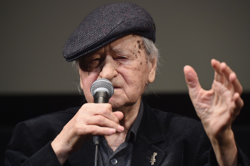 In this file photo taken on October 13, 2016 writer/film subject Jonas Mekas takes part in a Q&A during the 54th New York Film Festival in New York City. u00e2u20acu201d AFP pic