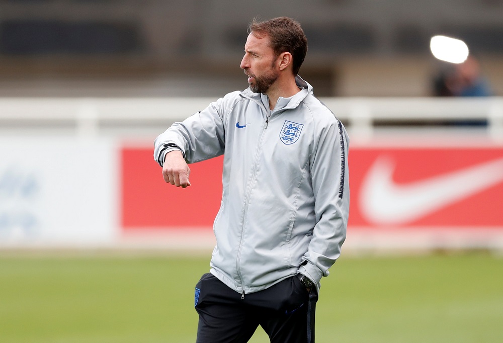 England manager Gareth Southgate during training at the St. Georgeu00e2u20acu2122s Park at Burton upon Trent May 28, 2019. u00e2u20acu201d Action Images via Reuters