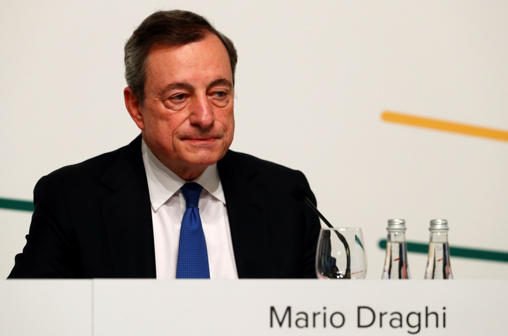 Mario Draghi, president of the European Central Bank, attends a news conference in Vilnius, Lithuania June 6, 2019. u00e2u20acu201d Reuters pic