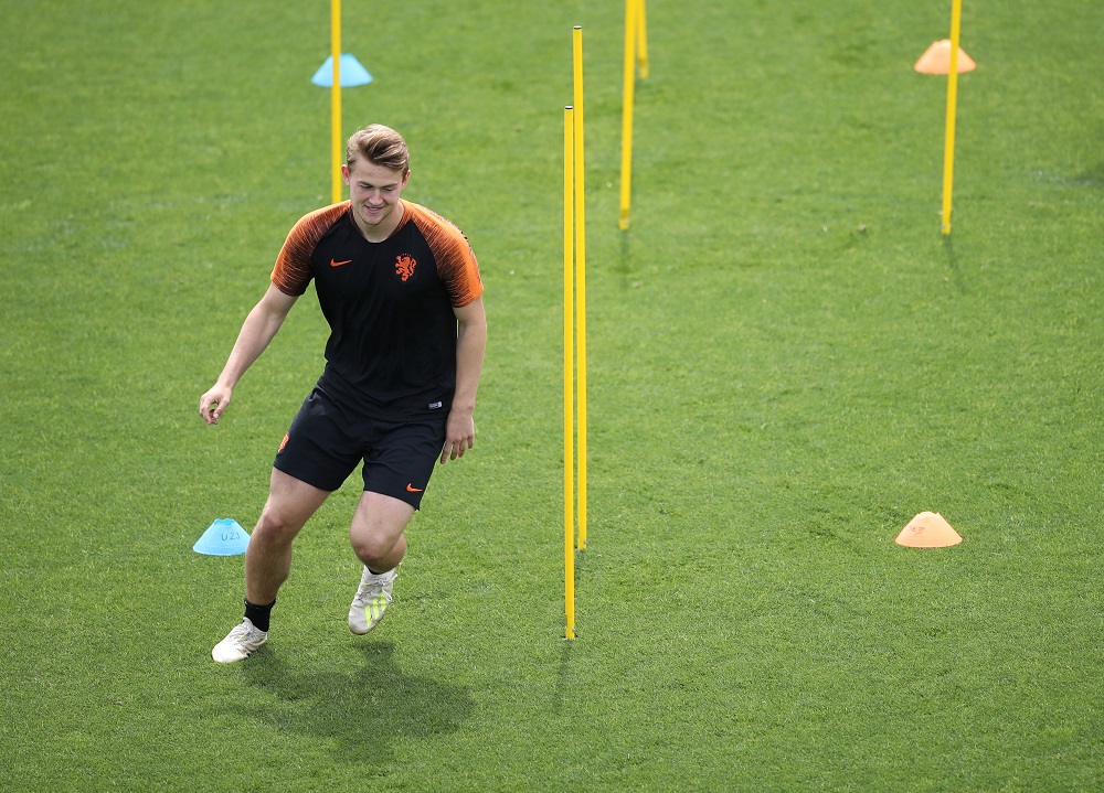 Netherlands' Matthijs de Ligt during training in Braga June 8, 2019. u00e2u20acu201d Action Images via Reuters