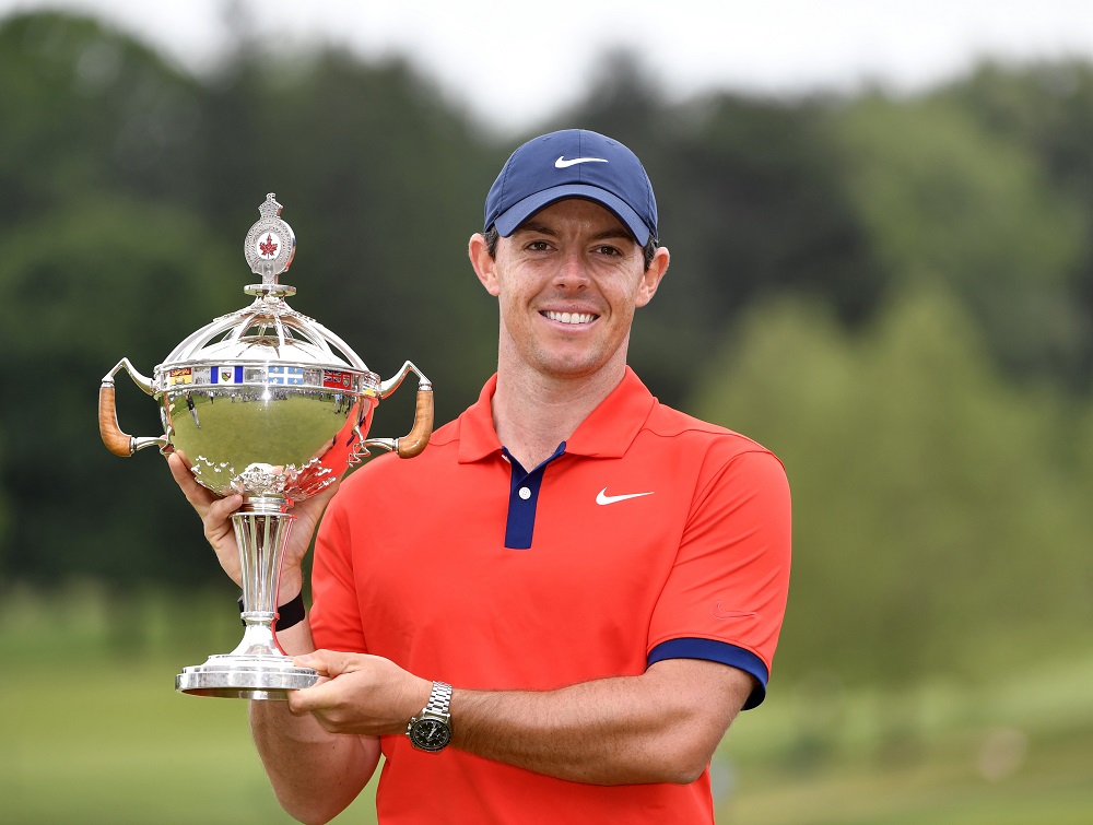 Rory McIlroy poses with the trophy after winning the 2019 RBC Canadian Open golf tournament at Hamilton Golf and Country Club in Ottawa June 9, 2019. u00e2u20acu201d Picture by Eric Bolte-USA TODAY Sports via Reuters