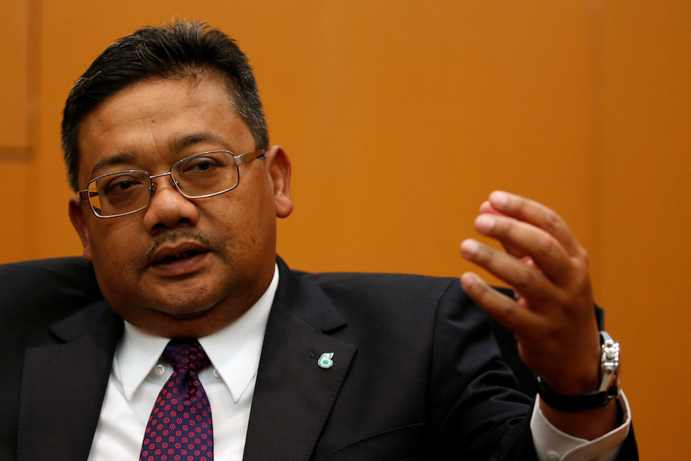 Petronas Chemicals CEO Datuk Sazali Hamzah speaks during an interview with Reuters on the sidelines of the 20th Asia Oil and Gas Conference in Kuala Lumpur June 24, 2019. u00e2u20acu201d Reuters pic
