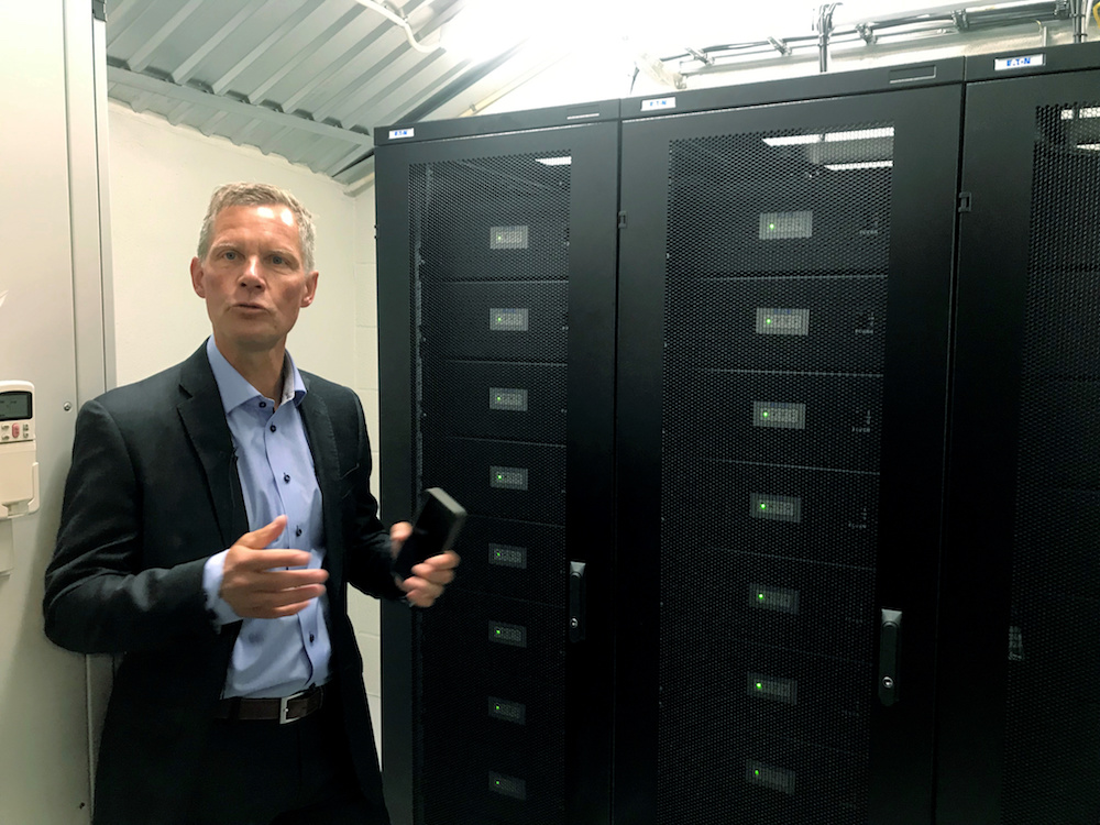 Jon Helsingeng, head of the Eaton Norway, speaks to media in Oslo June 21, 2019. u00e2u20acu201d Reuters pic