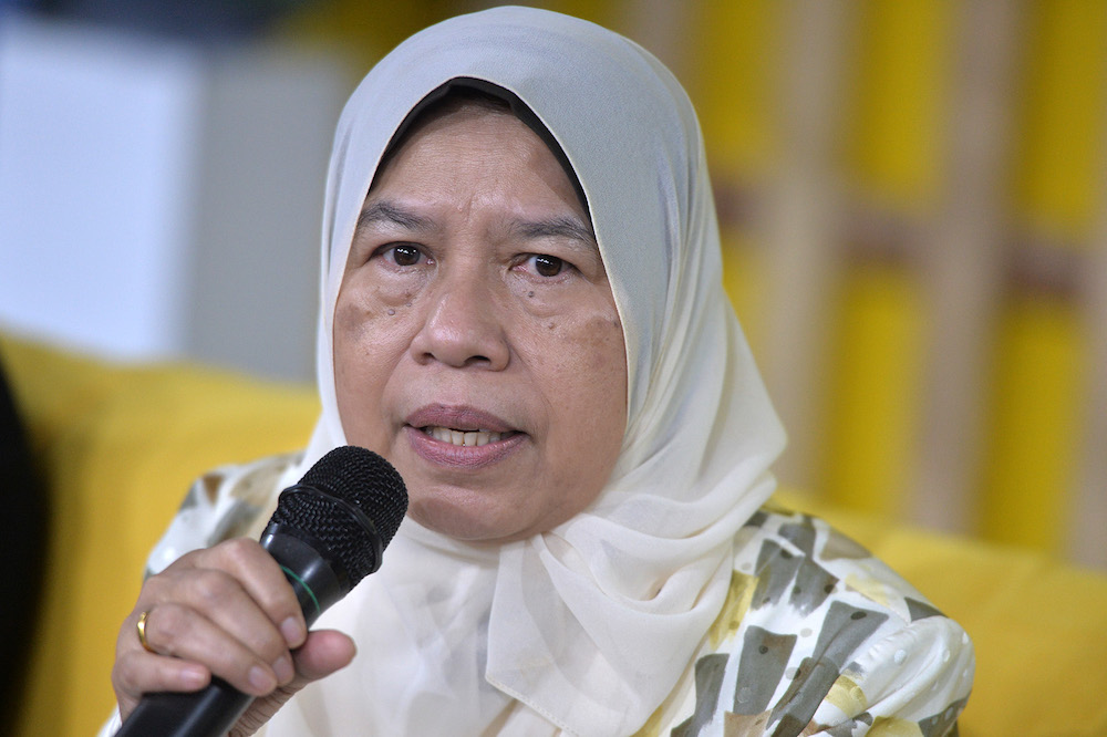 Housing and Local Government Minister Zuraida Kamaruddin speaks during the Speedhome launch in Petaling Jaya June 3, 2019. u00e2u20acu201d Picture by Mukhriz Hazim