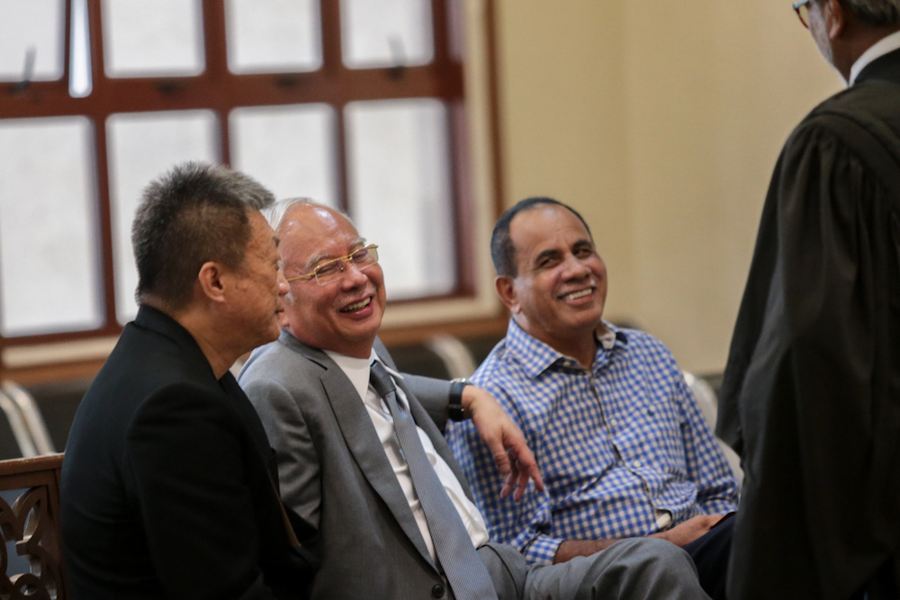 Datuk Seri Najib Razak is pictured at the Kuala Lumpur High Court June 11, 2019. — Picture by Ahmad Zamzahuri