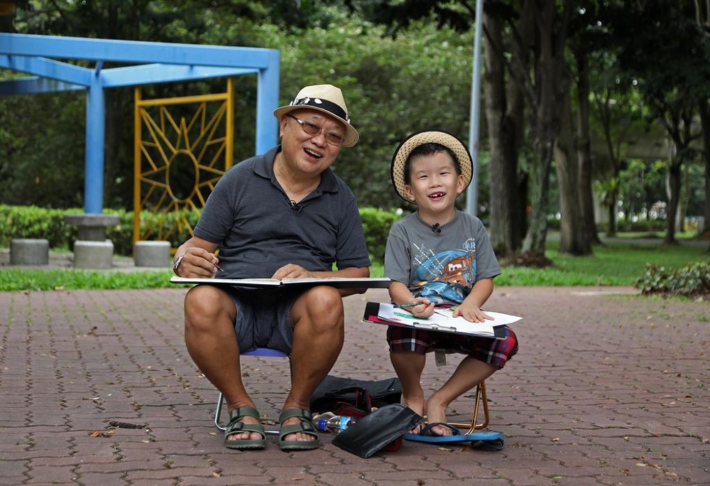 For retiree Francis Theo, 69, taking part in the Urban Sketchers Singapore group is a way to u00e2u20acu02dccompletely switch offu00e2u20acu2122. u00e2u20acu201d TODAY pic