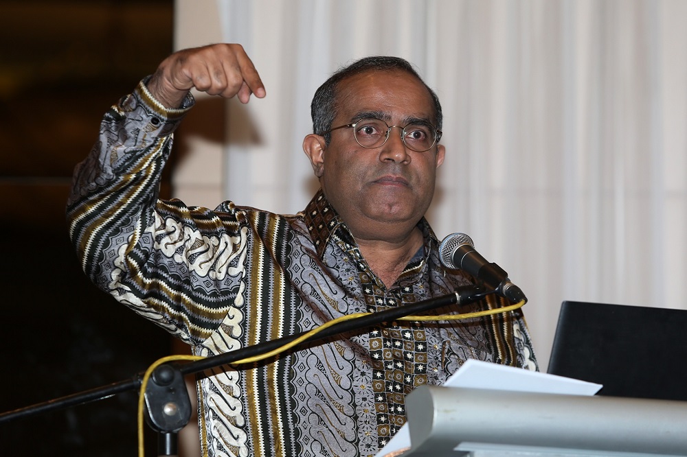 Edmund Terence Gomez from Universiti Malaya speaks at the Malaysian Economic Convention 2019 at Eastin Hotel in Petaling Jaya June 17, 2019. — Picture by Choo Choy May