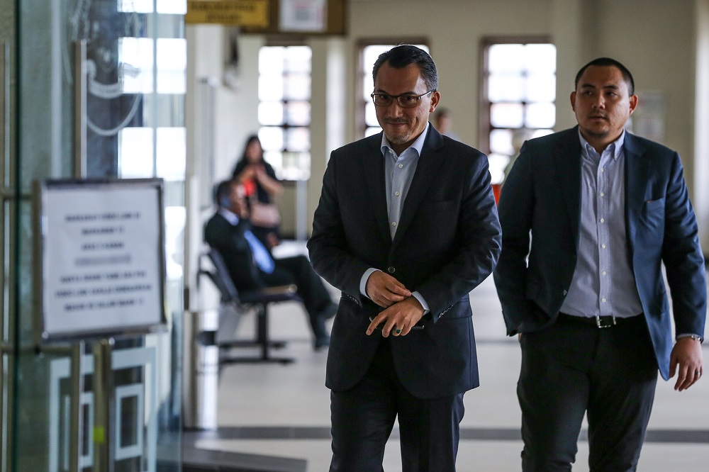 Former SRC International Sdn Bhd chairman Tan Sri Ismee Ismail arrives at the Kuala Lumpur Court Complex June 17, 2019. u00e2u20acu201d Picture by Yusof Mat Isa
