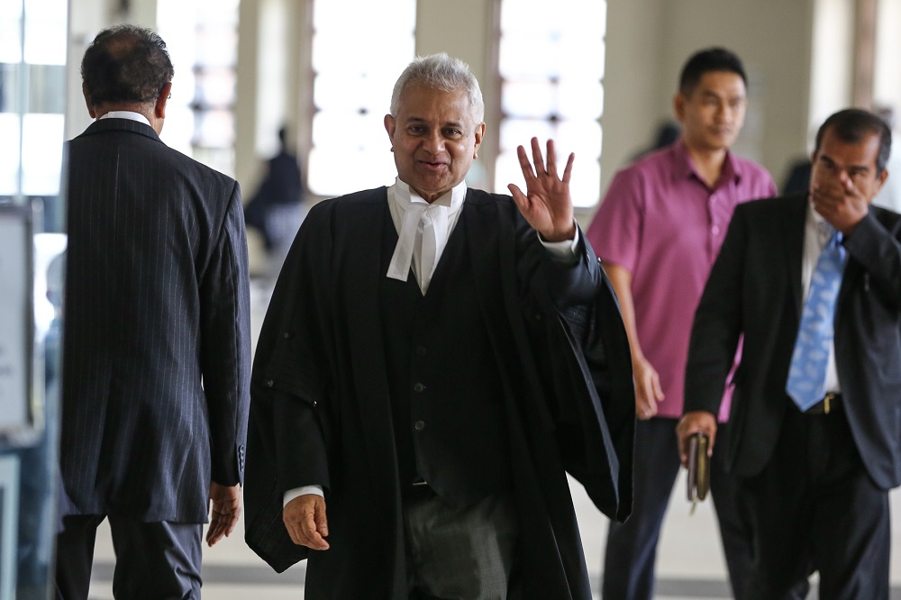 Attorney General Tommy Thomas is pictured at the Kuala Lumpur Court Complex June 17, 2019. u00e2u20acu201d Picture by Yusof Mat Isa