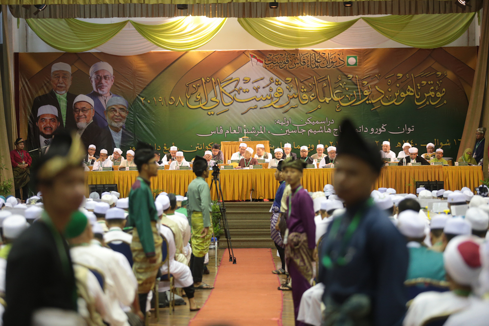 General view of 58th PAS Dewan Ulama convention in Kuantan June 20, 2019. — Picture by Ahmad Zamzahuri