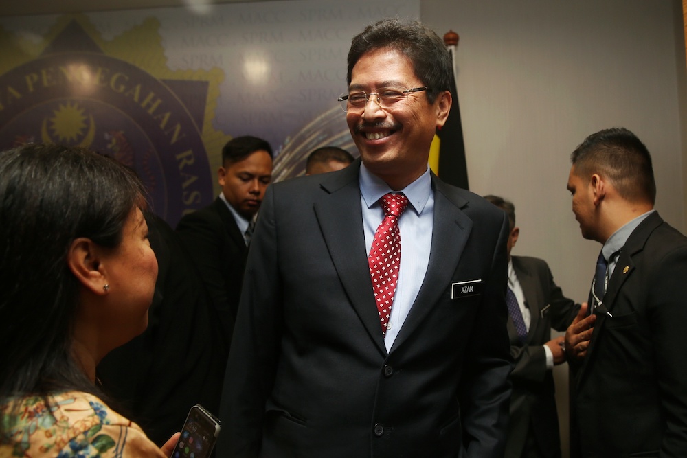 MACC deputy chief commissioner (operations) Datuk Seri Azam Baki attends a press conference at MACC headquarters in Putrajaya June 21, 2019. u00e2u20acu201d Picture by Choo Choy May