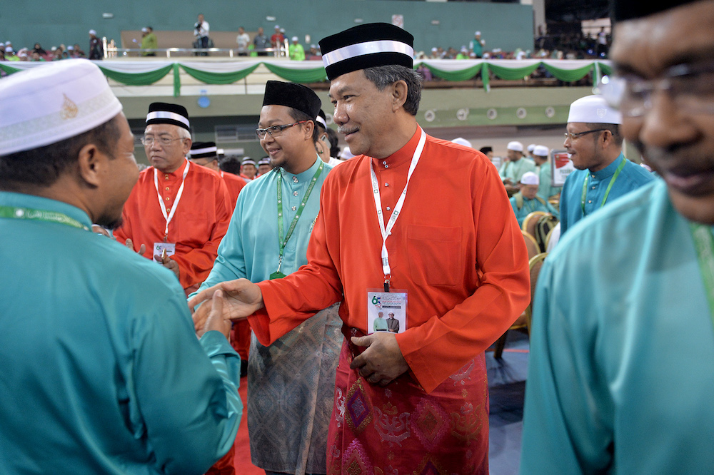 Datuk Seri Mohamad Hasan arrives for the 65th PAS Muktamar in Kuantan June 21, 2019. u00e2u20acu201d Picture by Mukhriz Hazim
