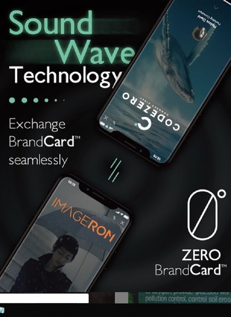 The u00e2u20acu02dcZERO BrandCardu00e2u20acu2122 app enables users to create their own digital business cards on a dynamic layout platform within the app itself. u00e2u20acu201d Picture via Instagram/zero_brandcard