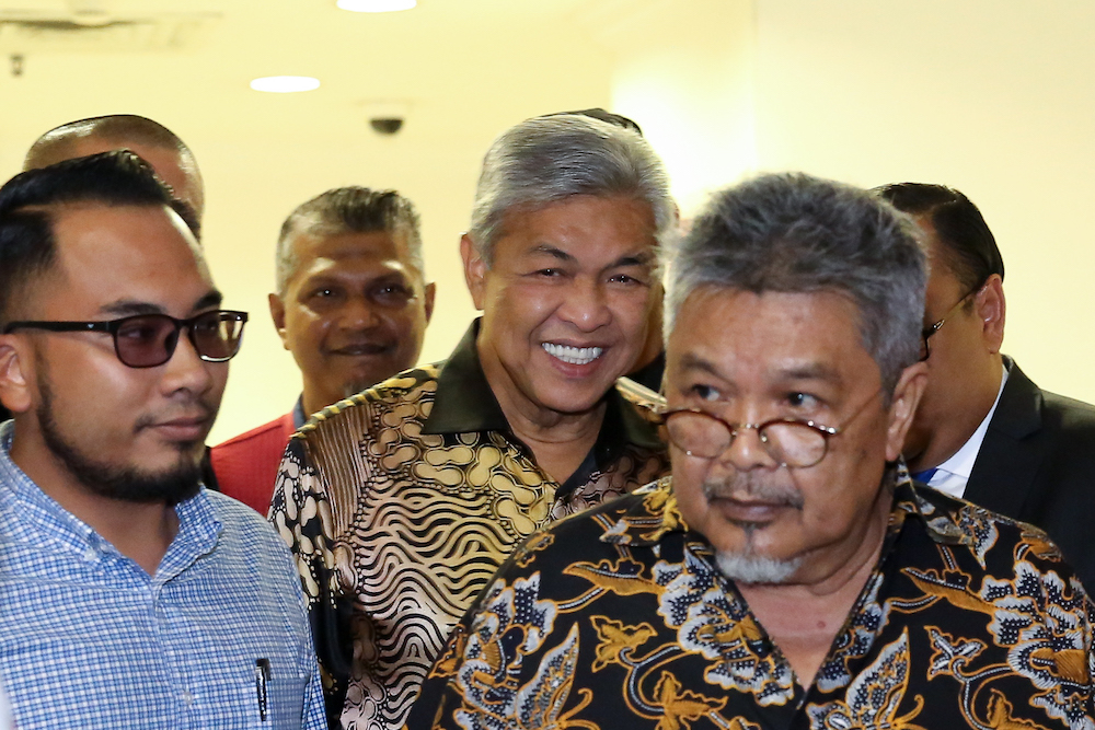 Datuk Seri Ahmad Zahid Hamidi leaves the Shah Alam High Court June 26, 2019. u00e2u20acu201d Picture by Yusof Mat Isa