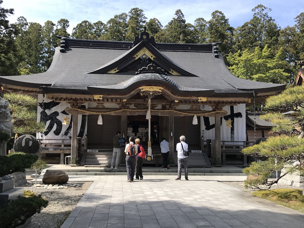 Visitors at a temple in Japan's Kumano region April 16, 2019. — Thomson Reuters Foundation/Rina Chandran pic