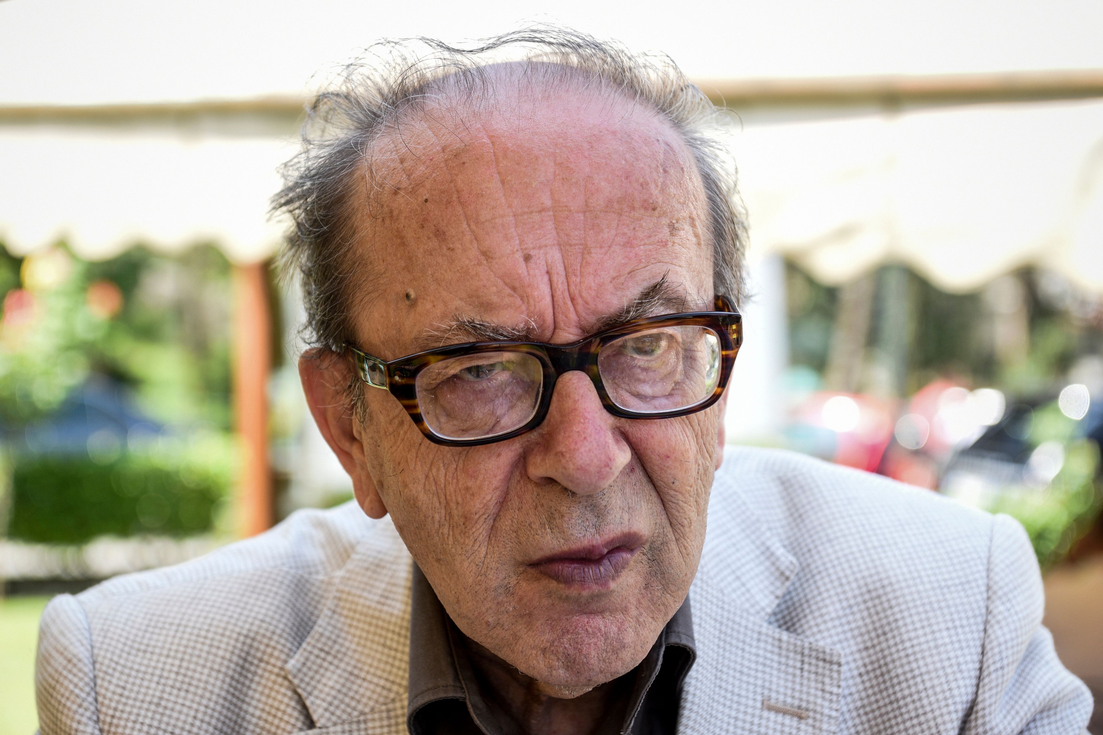 This picture taken on June 12, 2018 shows renowned Albanian novelist Ismail Kadare in Tirana. u00e2u20acu201d AFP pic 