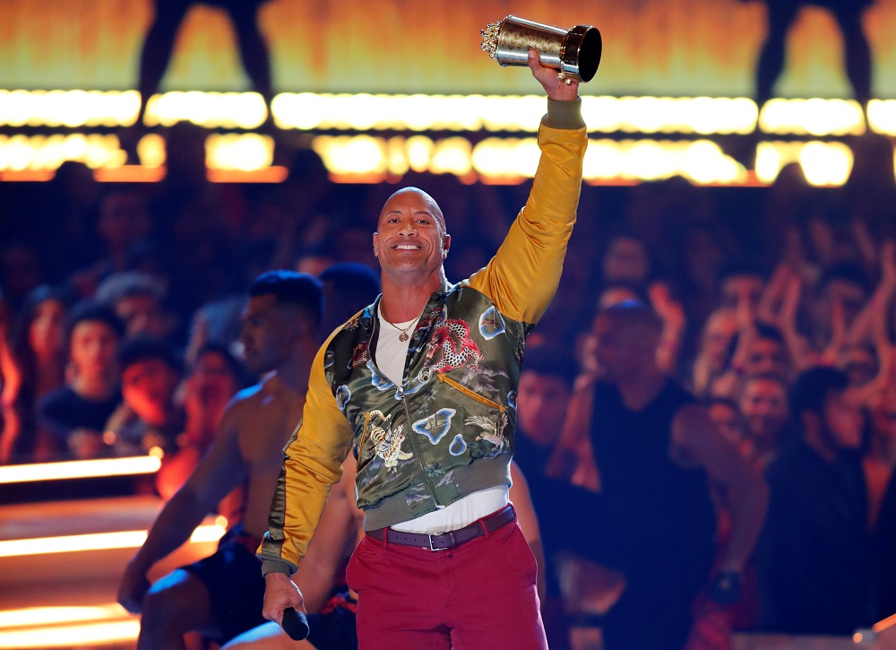 Actor Dwayne Johnson receives the Generation Award at the 2019 MTV Movie and TV Awards in Santa Monica, California June 15, 2019. u00e2u20acu201d Reuters pic          