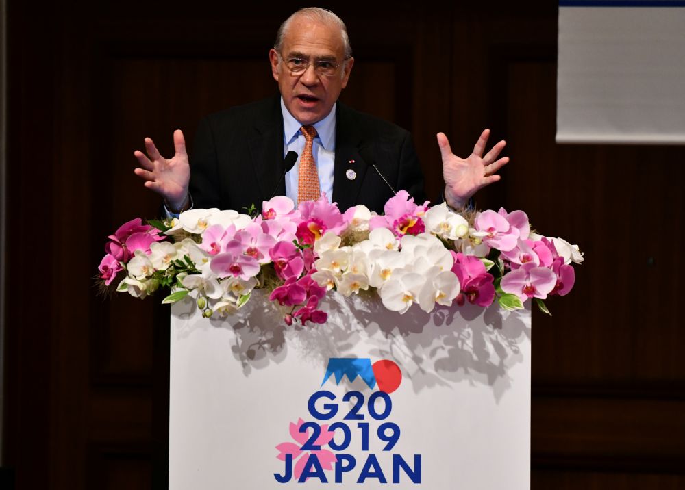 OECD Secretary-General Angel Gurria delivers a speech during the G20 Ministerial Symposium on International Taxation in the G20 Finance Ministers and Central Bank Governors meeting in Fukuoka on June 8, 2019. u00e2u20acu201d Reuters pic 