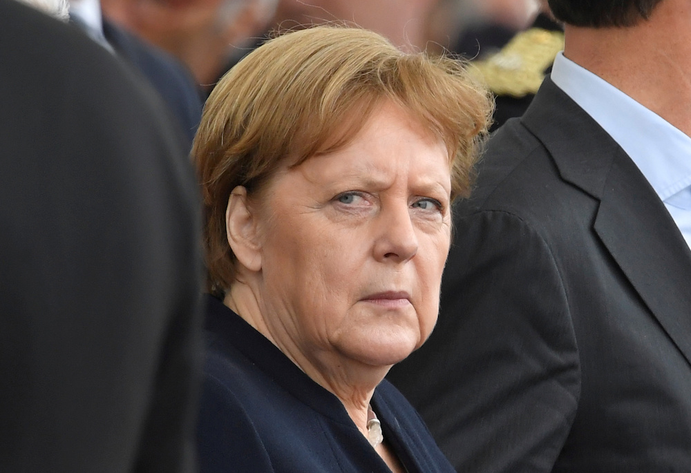 File photo of German Chancellor Angela Merkel attending an event to commemorate the 75th anniversary of D-Day, in Portsmouth, Britain, June 5, 2019. u00e2u20acu201d Reuters picnnnn