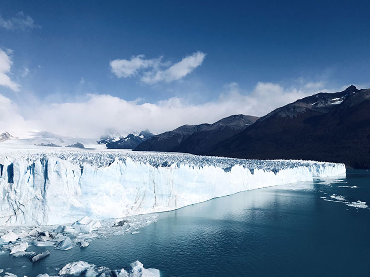 Spectacular views of the Perito Moreno Glacier when approaching by boat