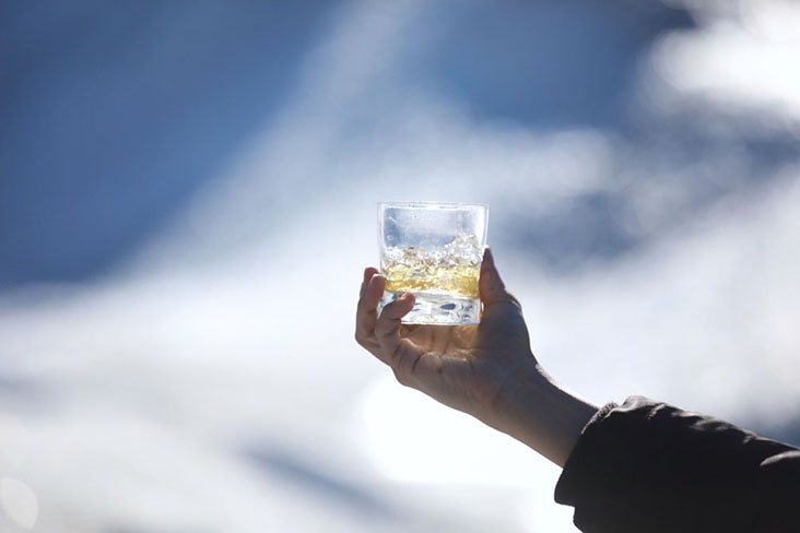 Visitors are rewarded with some true 'whisky on the rocks' upon completion of the trek