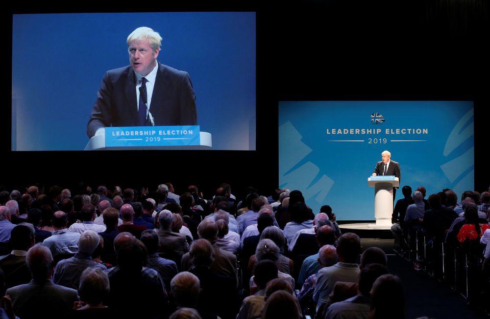 Boris Johnson, a leadership candidate for Britainu00e2u20acu2122s Conservative Party, attends a hustings event in Manchester, Britain, June 29, 2019. u00e2u20acu201d Reuters pic