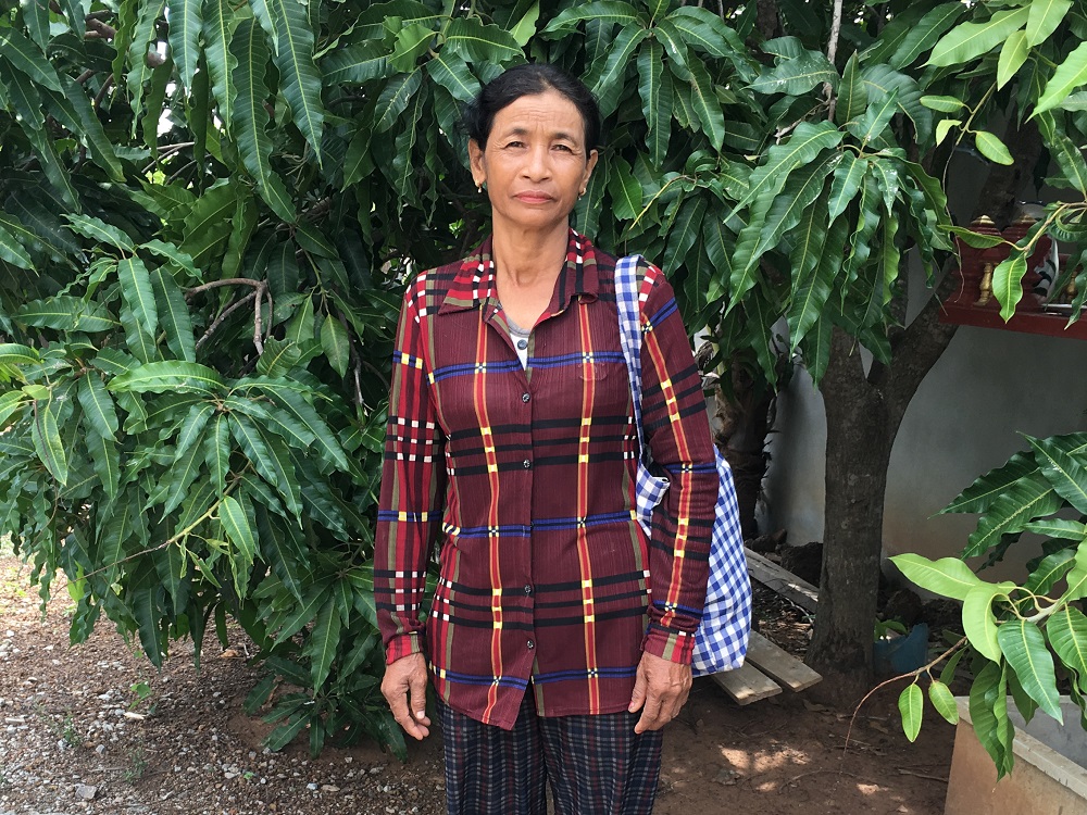 Hoy Mai, a plaintiff in a landmark class-action lawsuit against a Thai sugar firm, whouprooted her family from their home and land in Oddar Meanchey province in Cambodia May 28, 2019. u00e2u20acu201d Thomson Reuters Foundation pic
