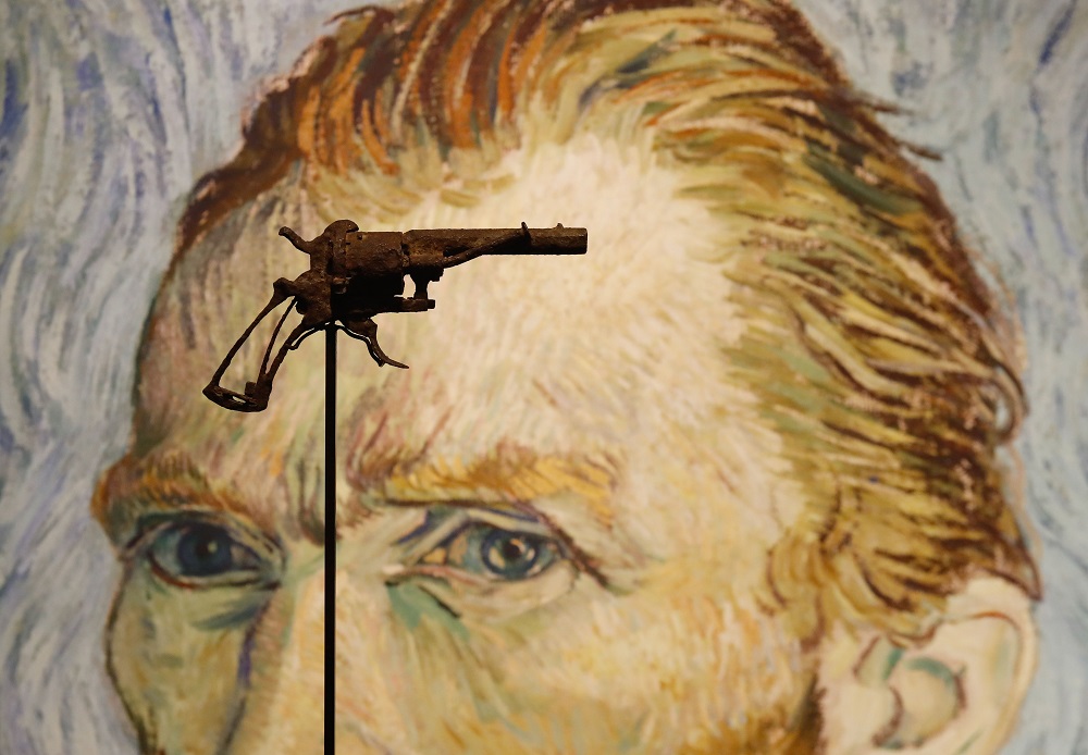 A revolver believed to be the gun Dutch 19th century painter Vincent Van Gogh would have used to kill himself on 27 July 1890 is on public display at Parisu00e2u20acu2122 Drouot auction house till June 19, 2019 before it goes under the hammer. u00e2u20acu201d AFP pic      