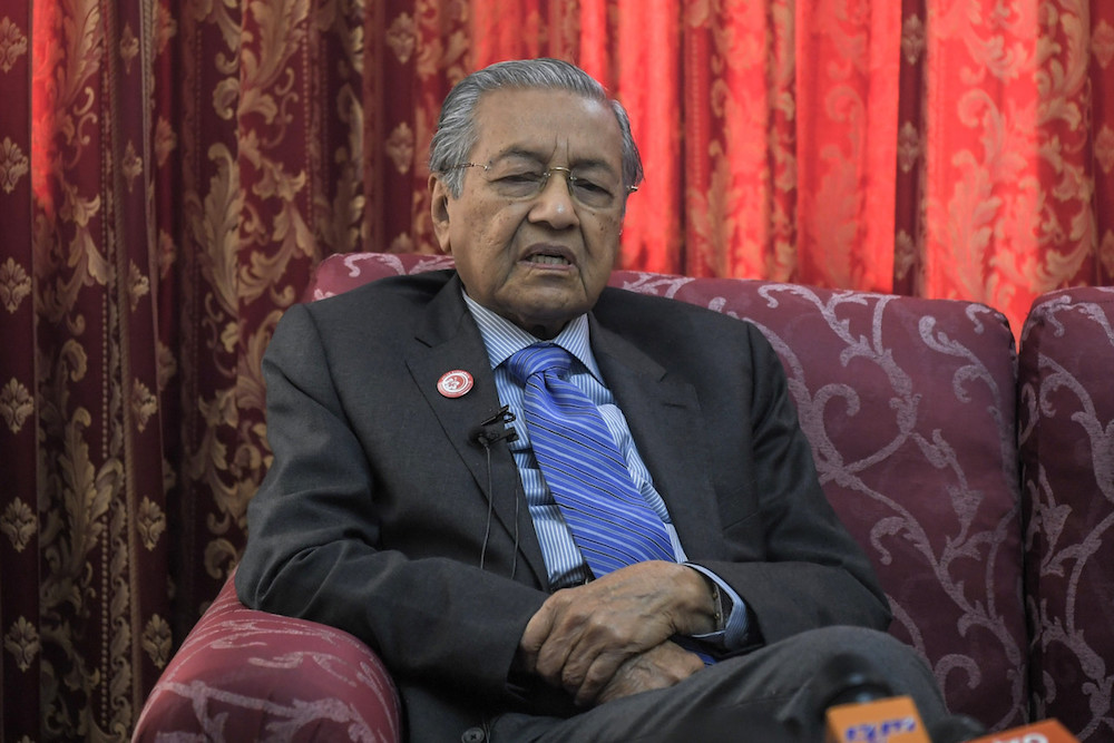 Prime Minister Tun Dr Mahathir Mohamad speaks during a press conference concluding his three-day working visit to London June 17, 2019. u00e2u20acu201d Bernama pic