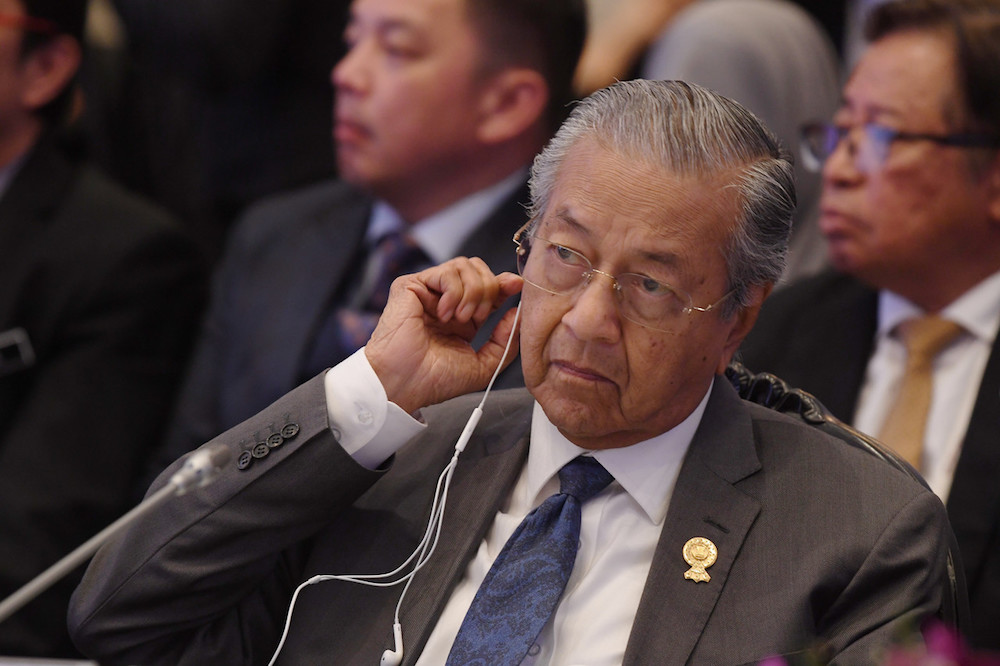 Prime Minister Tun Dr Mahathir Mohamad attends the 13th Brunei Darussalam-Indonesia-Malaysia-Philippines-East Asean Growth Area (BIMP-EAGA) Summit during 34th Asean Summit in Bangkok June 23, 2019. u00e2u20acu201d Bernama pic