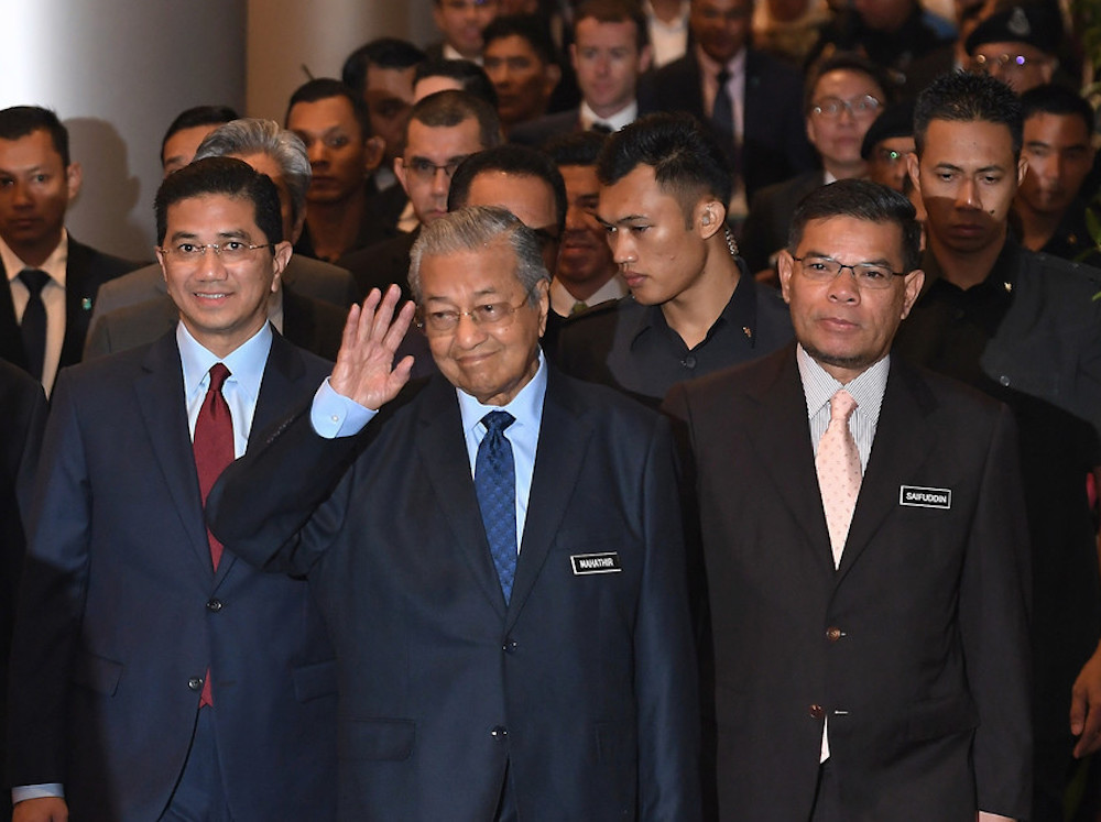 Tun Dr Mahathir Mohamed attends the opening of the Asia Oil and Gas Conference 2019 in Kuala Lumpur June 24, 2019. u00e2u20acu201d Bernama pic