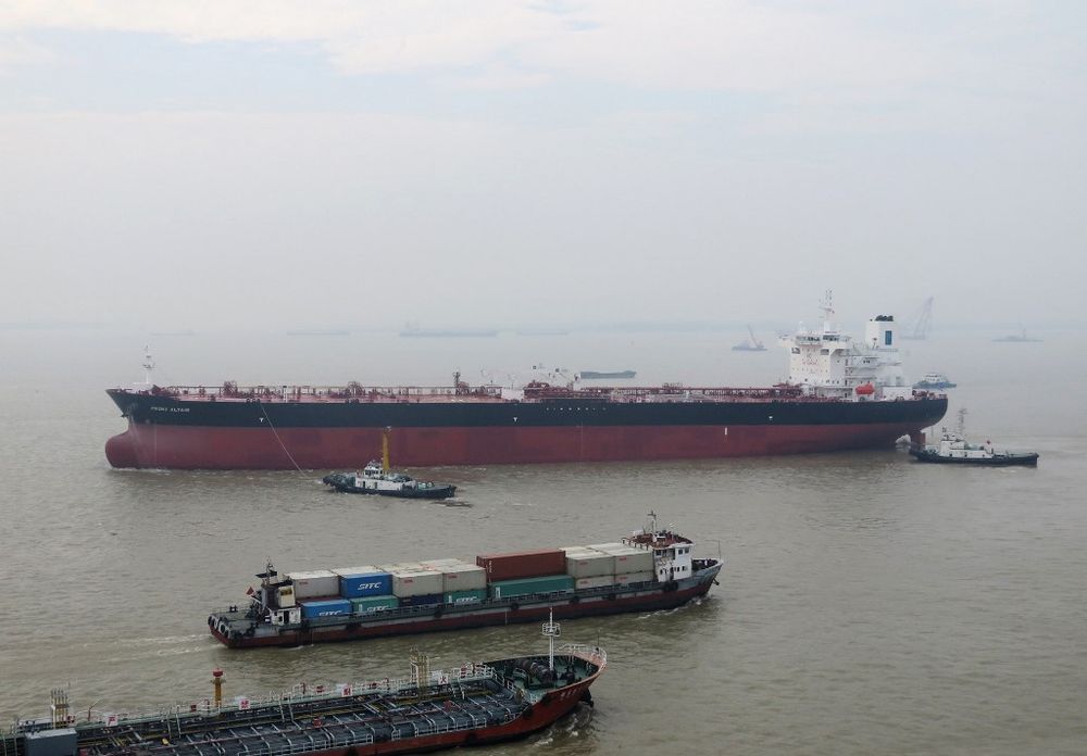 This undated handout picture released by Frontline Management AS shows the Norwegian tanker Front Altair which was u00e2u20acu02dcattackedu00e2u20acu2122 on June 13, 2019 in the Gulf of Oman. u00e2u20acu201d Hand-out / AFP pic