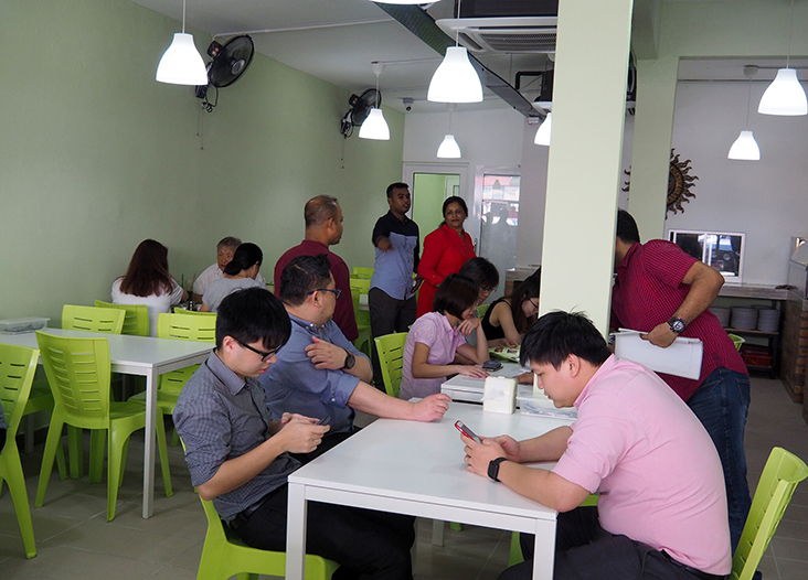 The place has a simple set-up using furniture inherited from the previous restaurant