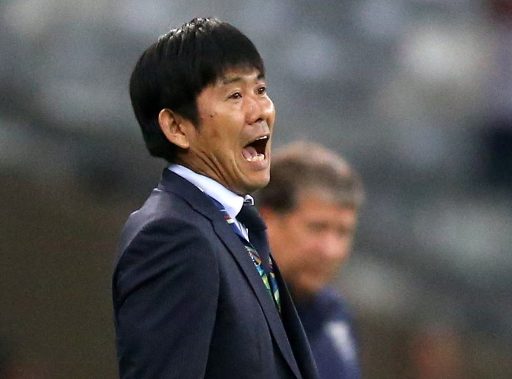 Japan coach Hajime Moriyasu reacts during the match against Ecuador June 24, 2019. u00e2u20acu2022 Reuters pic