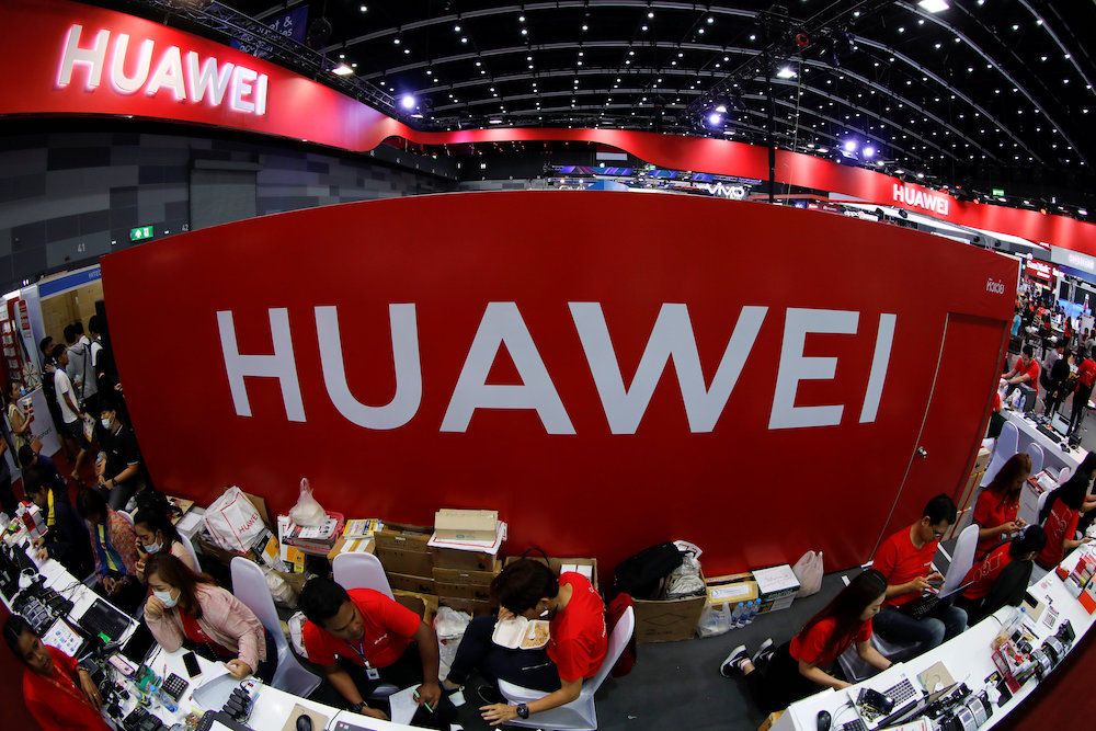 Workers sit at the Huawei stand at the Mobile Expo in Bangkok, Thailand May 31, 2019. Picture taken May 31, 2019. u00e2u20acu201d Reuters pic