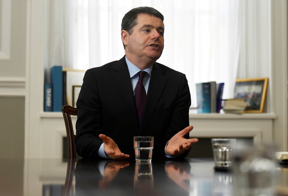Irelandu00e2u20acu2122s Minister for Finance Paschal Donohoe speaks during an interview with Reuters at the Ministry of Finance in Dublin, Ireland, February 5, 2018. u00e2u20acu201d Reuters pic