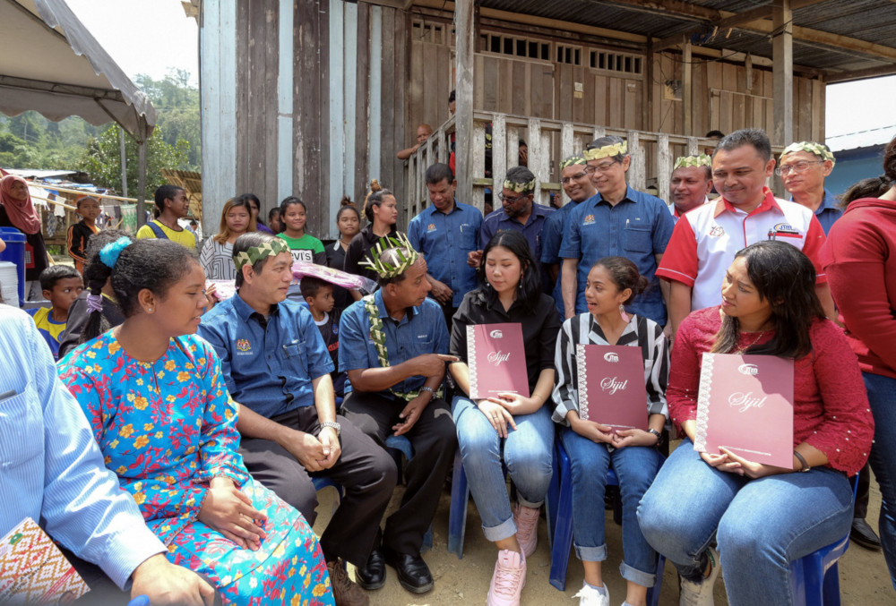 Human Resources Minister M. Kula Segaran at the TVET Programme Briefing for Pahang Orang Asli students and parents in Kampung Orang Asli Terisu, Pahang June 29, 2019. u00e2u20acu201d Bernama pic 