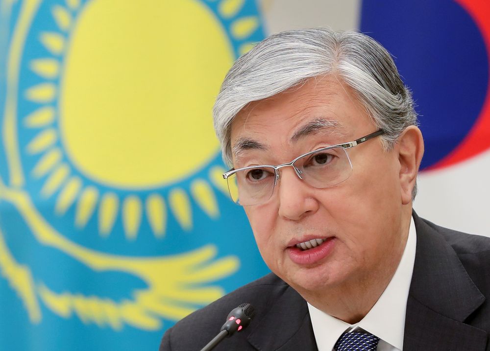Kazakhstanu00e2u20acu2122s President Kassym-Jomart Tokayev speaks during his meeting with South Koreau00e2u20acu2122s counterpart Moon Jae-in in Nur-Sultan, Kazakhstan April 22, 2019. u00e2u20acu201d Reuters pic