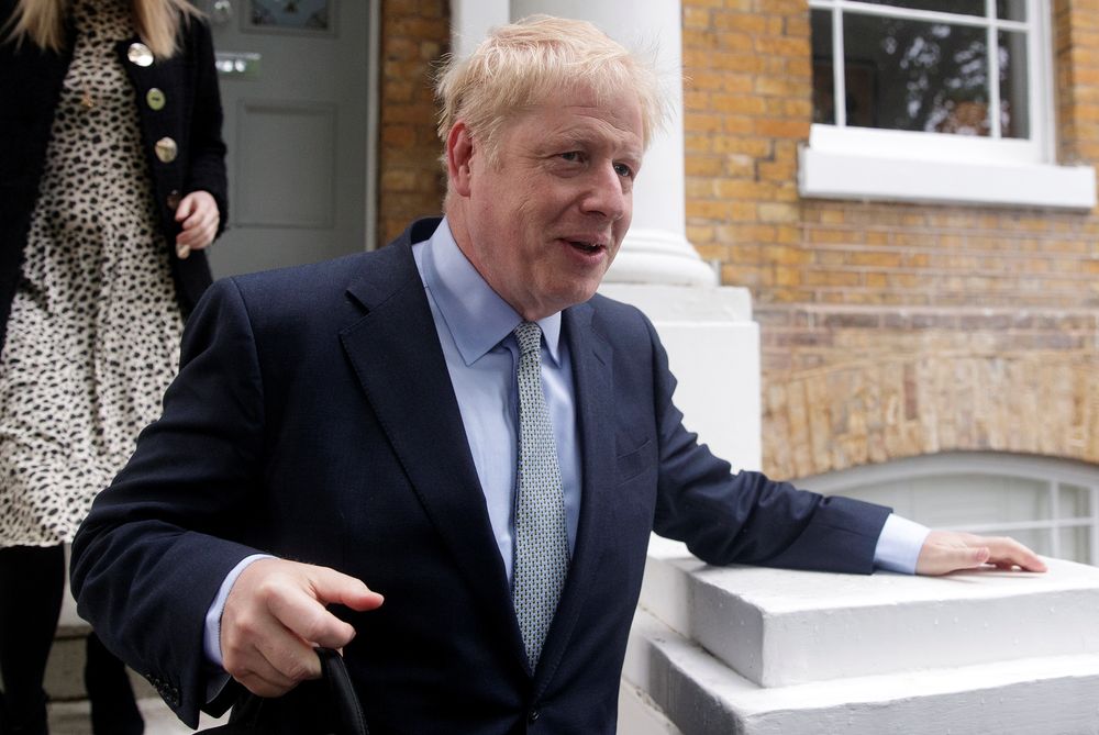 PM hopeful Boris Johnson leaves his home in London, , June 13, 2019. u00e2u20acu201d Reuters pic