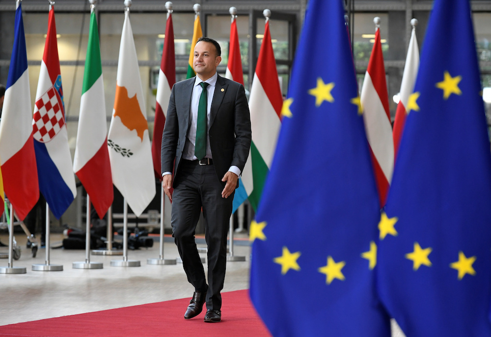 File photo of Irelandu00e2u20acu2122s Prime Minister (Taoiseach) Leo Varadkar at a European Union leaders summit in Brussels, Belgium May 28, 2019. u00e2u20acu201d Reuters picnnn