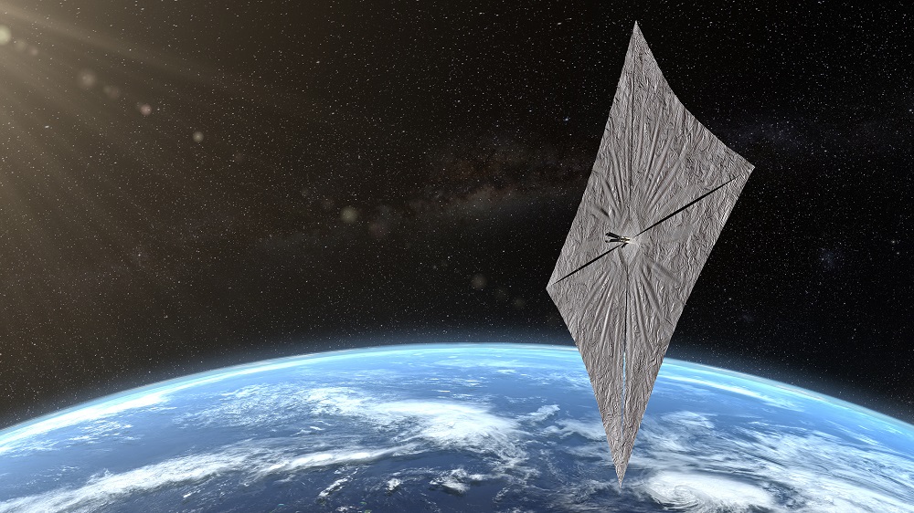 In this image released by The Planetary Society and received by AFP on June 18, 2019, shows an artistu00e2u20acu2122s concept of LightSail 2 above Earth. u00e2u20acu201dJosh Spradling/The Planetary Society/AFP pic 