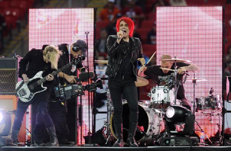 My Chemical Romance, who split up in 2013, is seen in this picture courtesy of My Chemical Romance and Warner Records. u00e2u20acu2022 AFP pic       