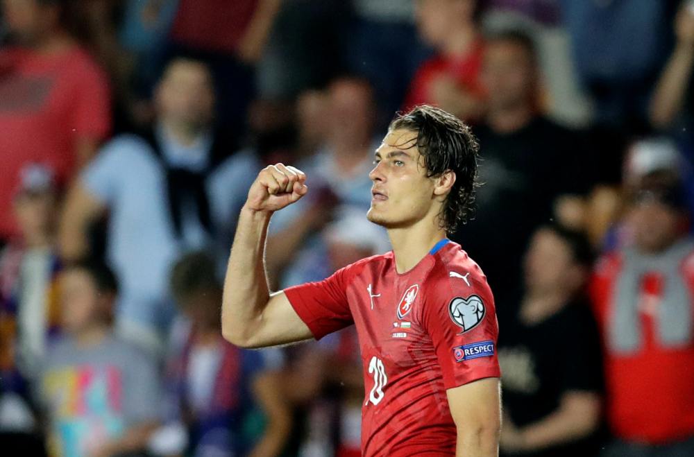 Czech Republic's Patrik Schick celebrates after scoring the second goal against Bulgaria June 7, 2019. u00e2u20acu2022 Reuters pic