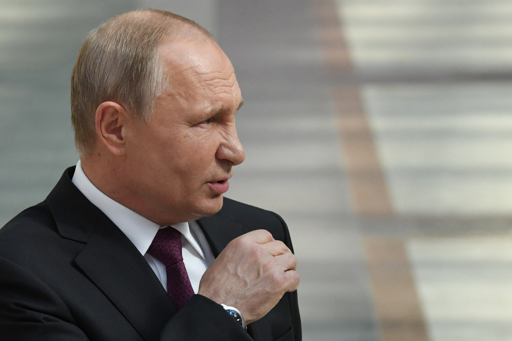Russian President Vladimir Putin meets with journalists shortly after his annual televised phone-in with the nation in Moscow June 20, 2019. u00e2u20acu201d AFP pic