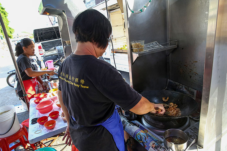 Koay took about one month to perfect her 'char koay teow' after testing it many times.