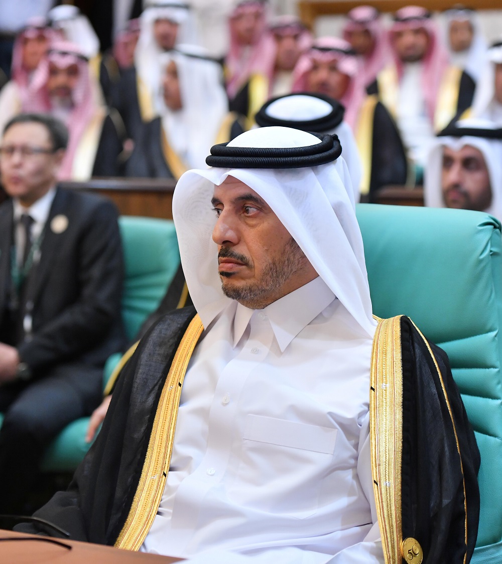 Qatar's Prime Minister and Interior Minister Sheikh Abdullah bin Nasser bin Khalifa Al Thani attends the 14th Islamic summit of the Organisation of Islamic Cooperation (OIC) in Mecca, Saudi Arabia June 1, 2019. u00e2u20acu201d Reuters pic          