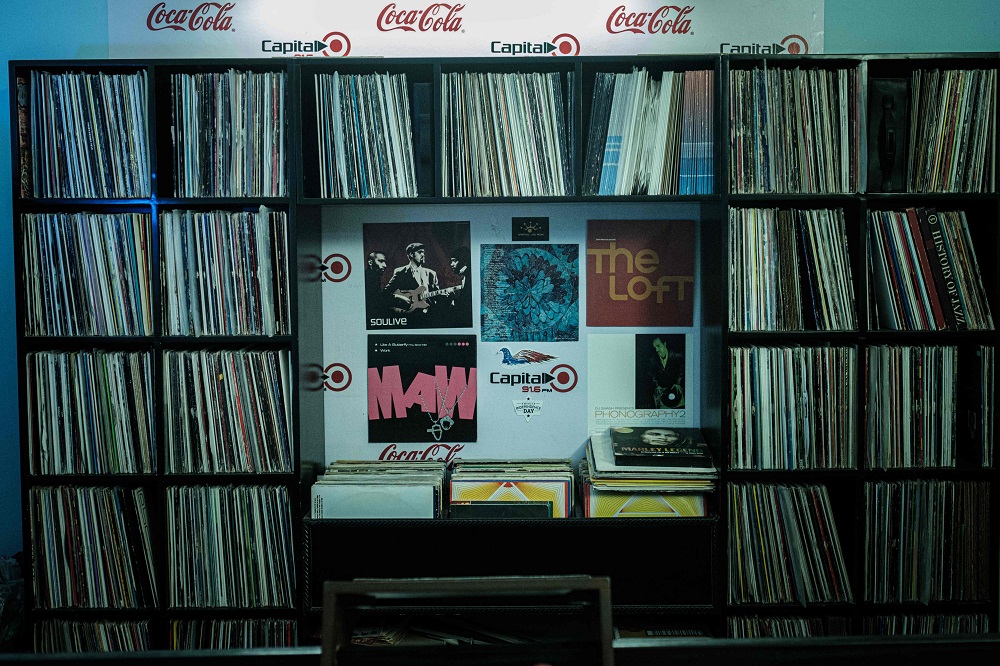 A collection of vinyl records is pictured at the Sudanese English-language Capital Radio in Khartoum June 24, 2019. u00e2u20acu201d AFP pic   