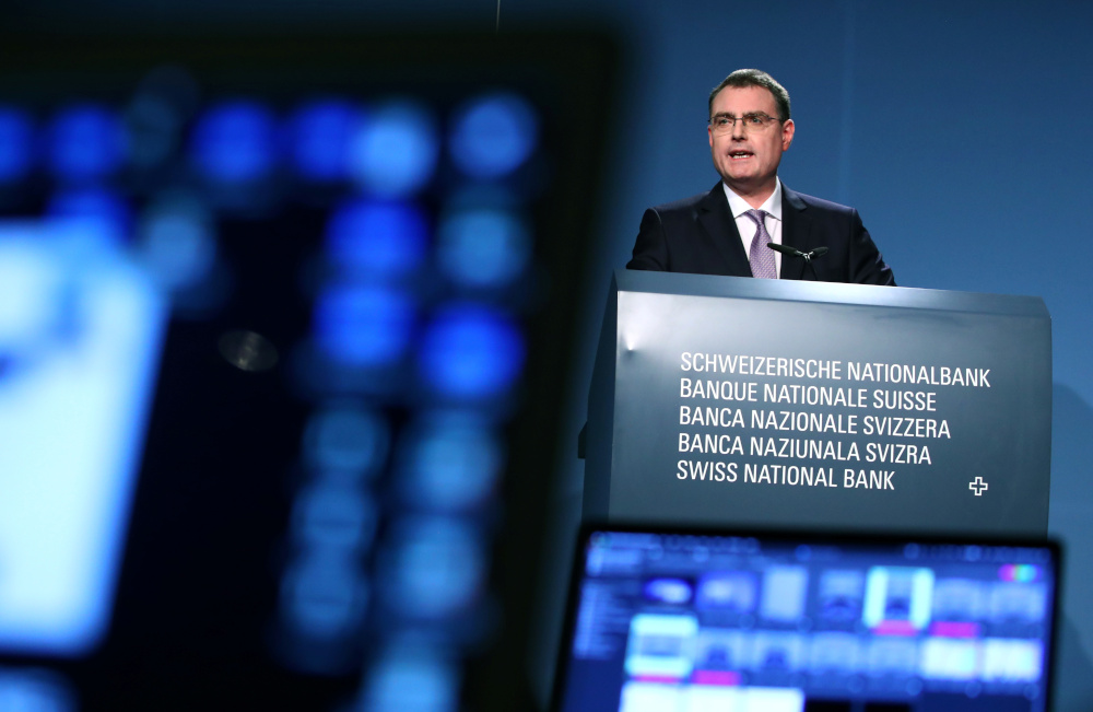 Swiss National Bank (SNB) Chairman Thomas Jordan attends a news conference in Bern, Switzerland, June 13, 2019. u00e2u20acu201d Reuters pic 