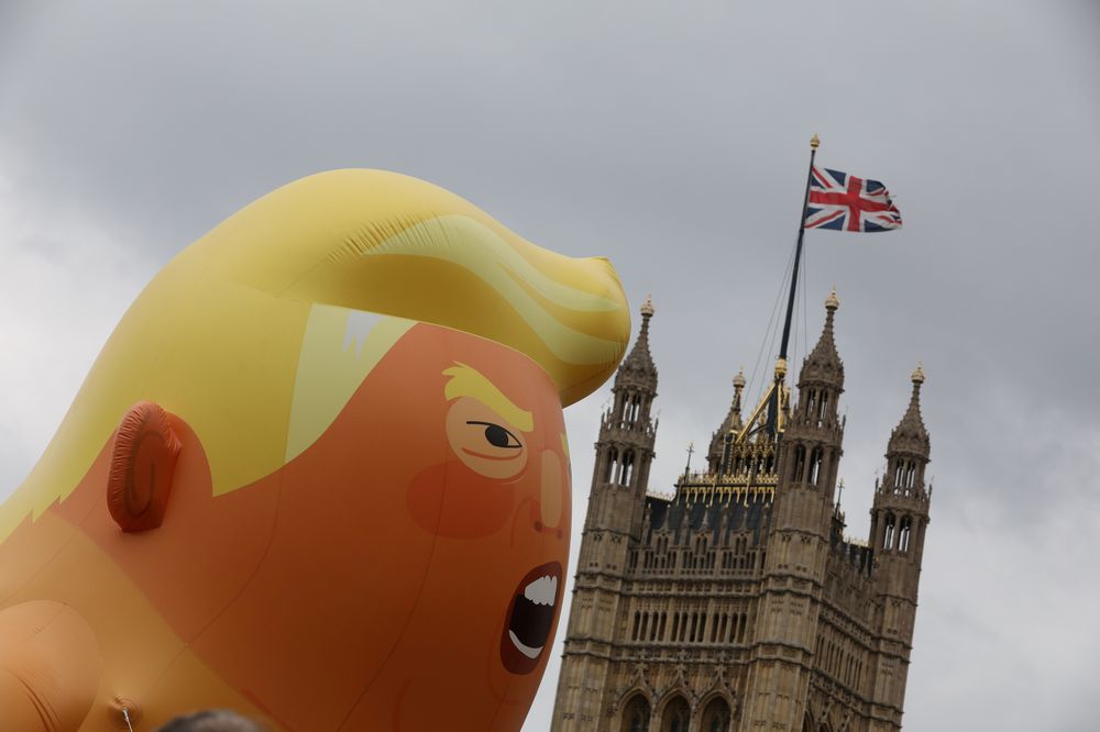 A giant inflatable blimp depicting Donald Trump as a pouting baby floats during an anti-Trump protest in London, Britain, June 4, 2019. u00e2u20acu201d Reuters pic